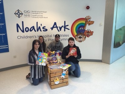 Act Training donate Easter eggs to the Noah's Ark Charity