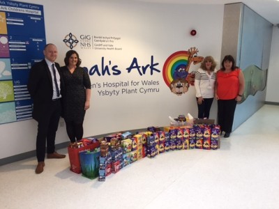 Safforce Recruitment donate Easter eggs to the Noah's Ark Charity