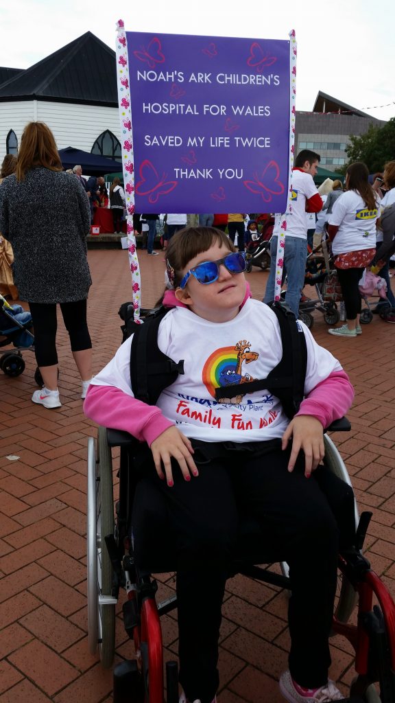 Hannah at the 2015 Family Fun Walk