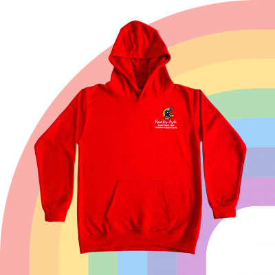 Noah's Ark Charity child's hoodie - red